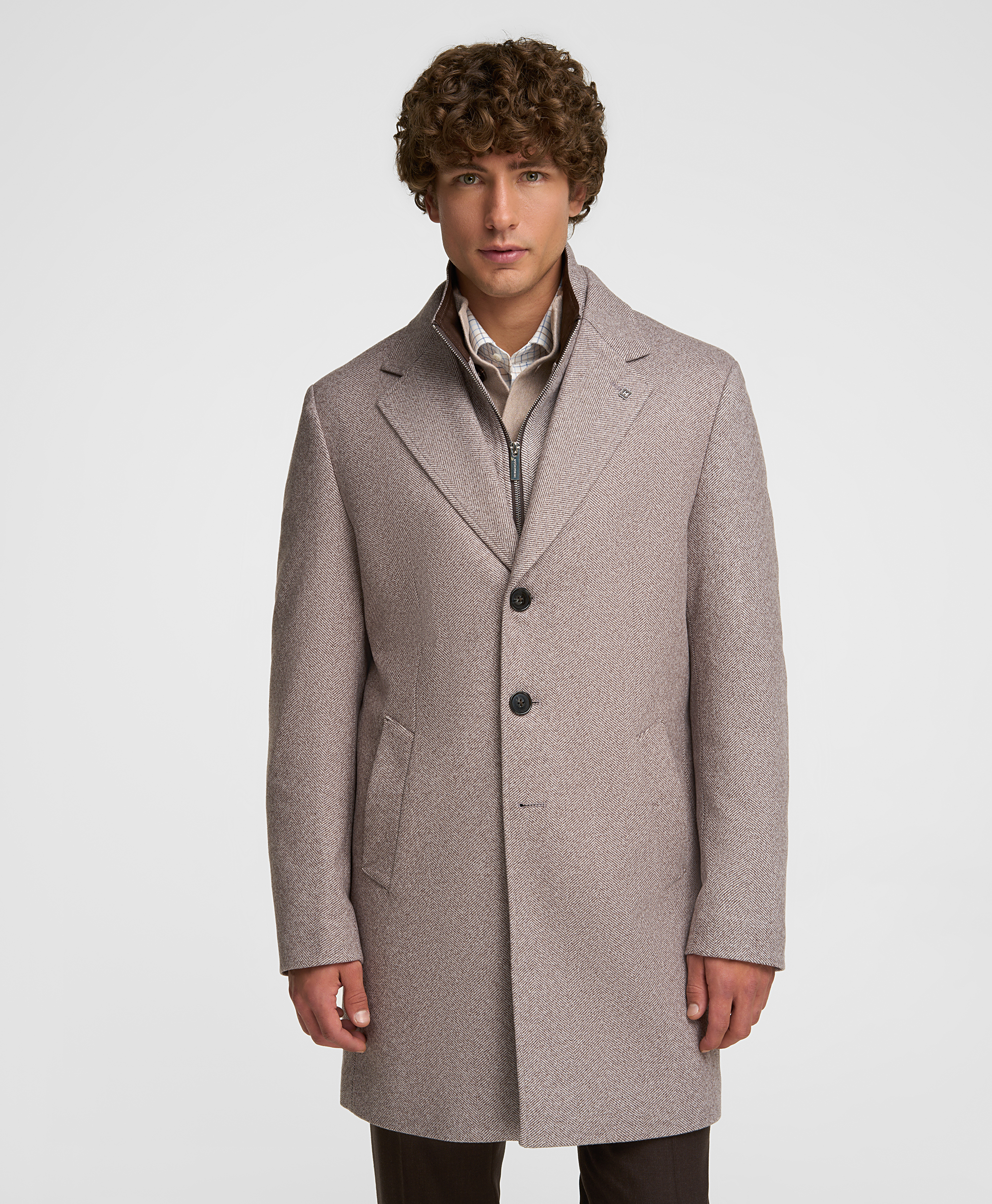 Пальто HENDERSON CT-0110 LBROWN