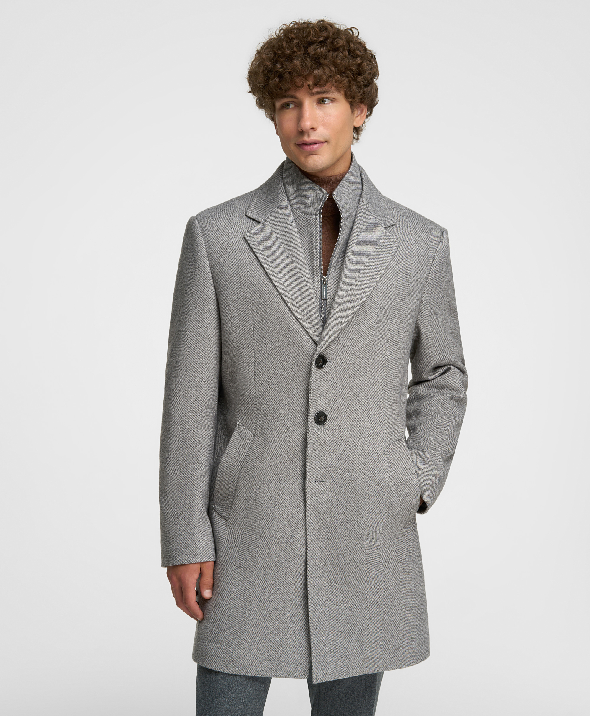 Пальто HENDERSON CT-0111 GREY
