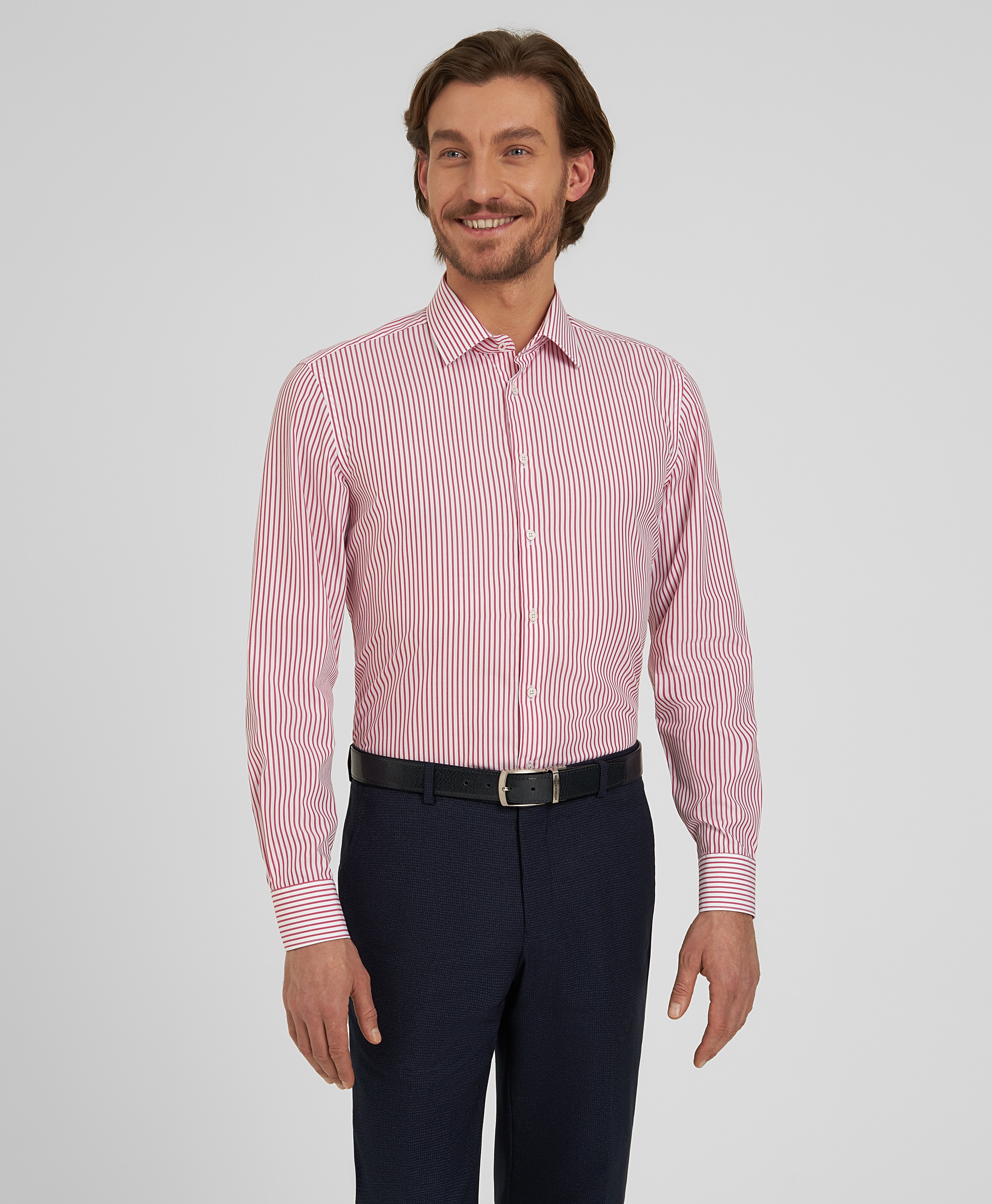 Рубашка полуприлегающий силуэт HENDERSON SHL-1863-S RED