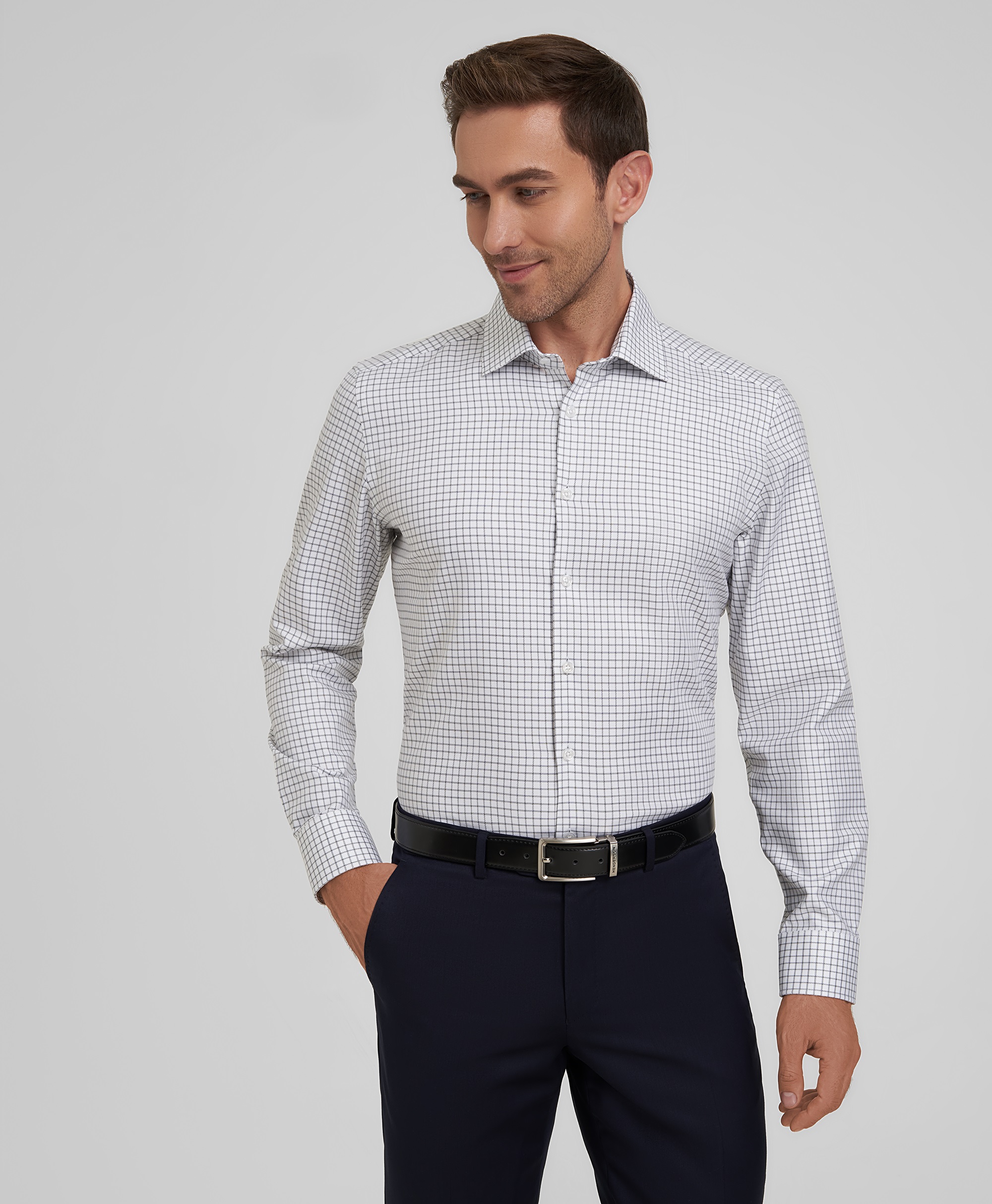 Рубашка HENDERSON дл.р. SHL-1975-S GREY